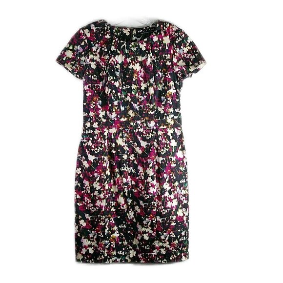 French Connection - Short Sleeve Watercolor Dress - Size 8 - Picture 1 of 7